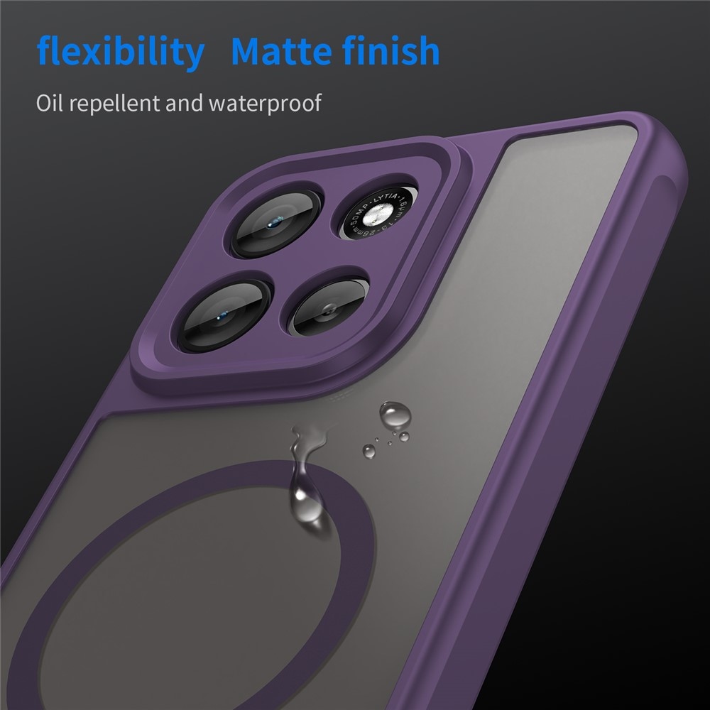 Case matný gélový obal s MagSafe na Motorola Moto G86 5G - fialový