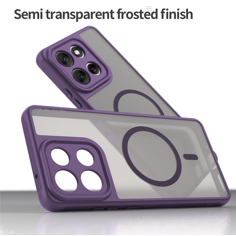 Case matný gélový obal s MagSafe na Motorola Moto G86 5G - fialový