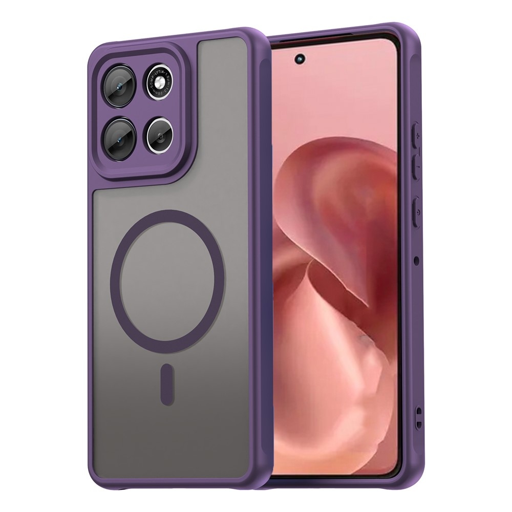 Case matný gélový obal s MagSafe na Motorola Moto G86 5G - fialový