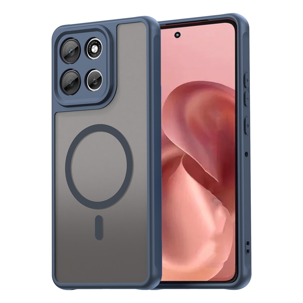 Case matný gélový obal s MagSafe na Motorola Moto G86 5G - modrý