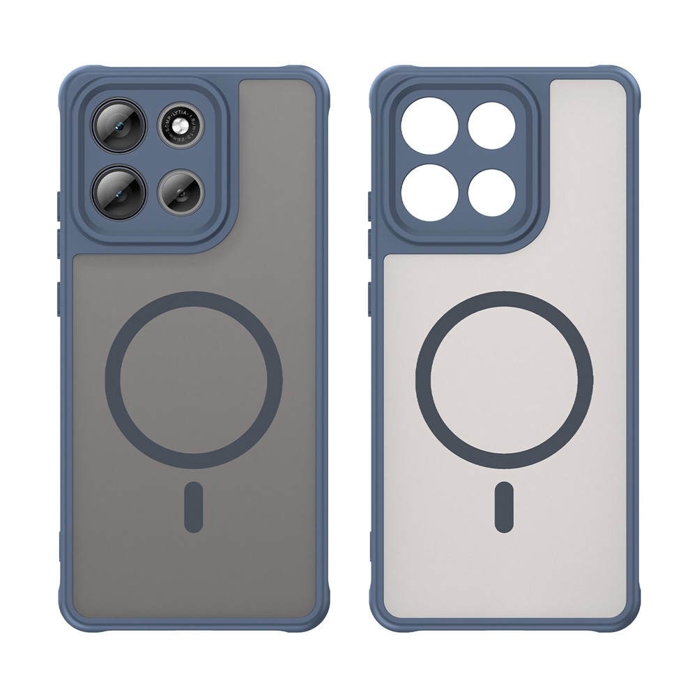 Case matný gélový obal s MagSafe na Motorola Moto G86 5G - modrý
