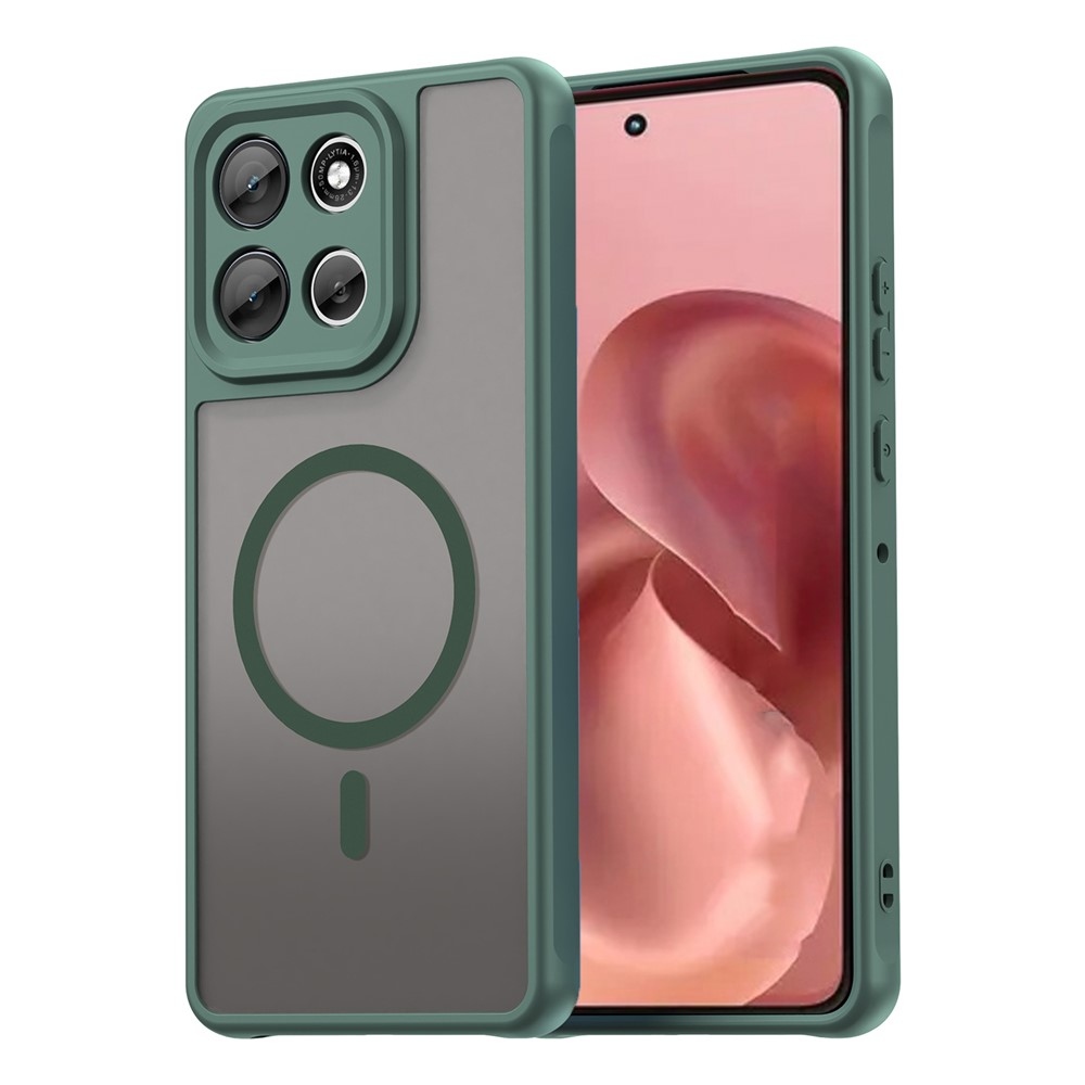 Case matný gélový obal s MagSafe na Motorola Moto G86 5G - zelený