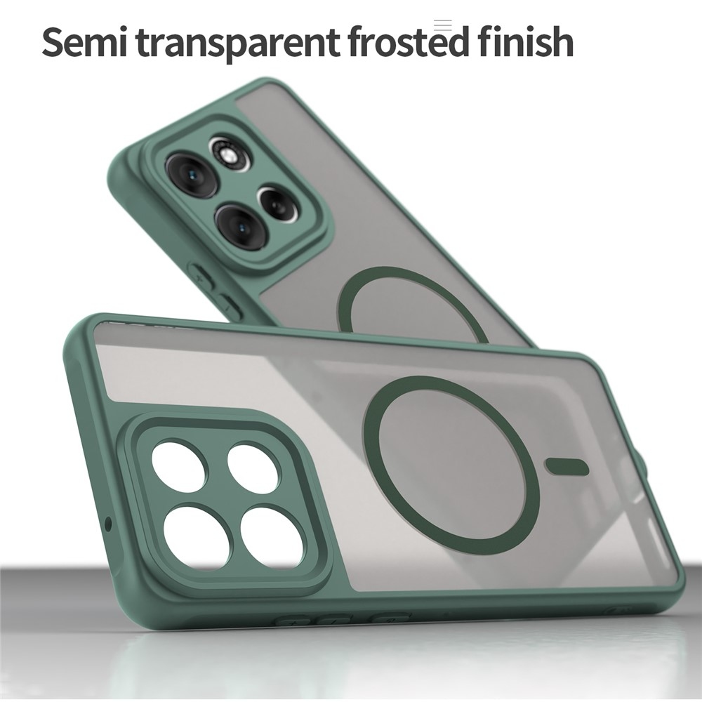 Case matný gélový obal s MagSafe na Motorola Moto G86 5G - zelený