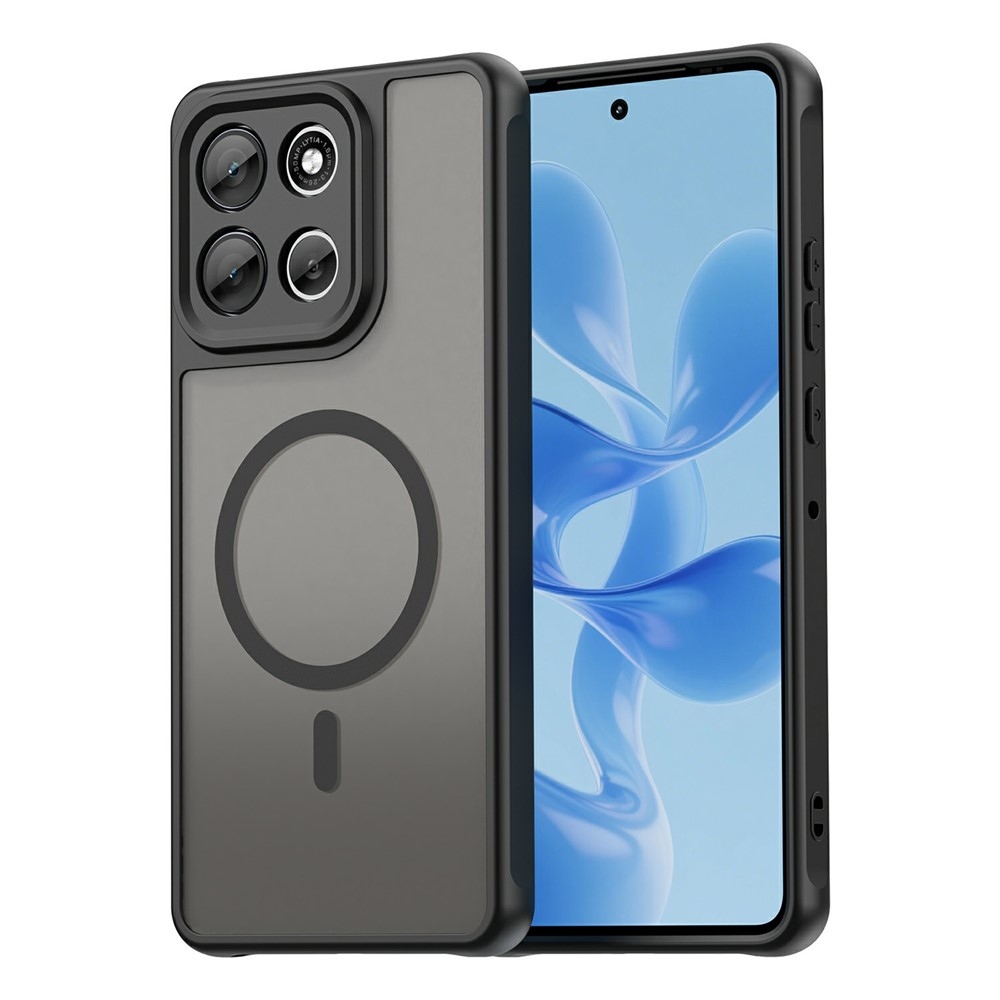 Case matný gélový obal s MagSafe na Motorola Moto G86 Power 5G - čierny