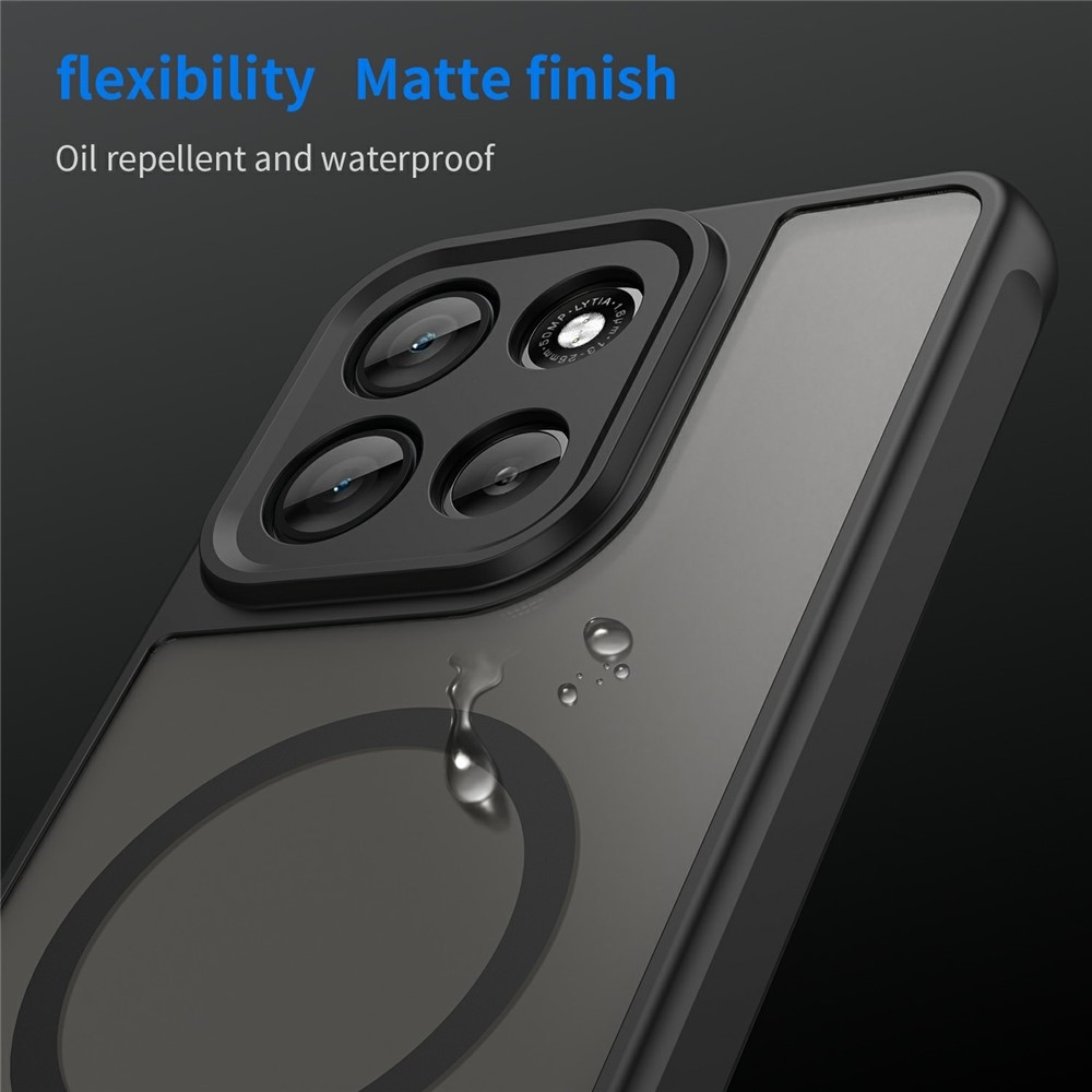 Case matný gélový obal s MagSafe na Motorola Moto G86 Power 5G - čierny