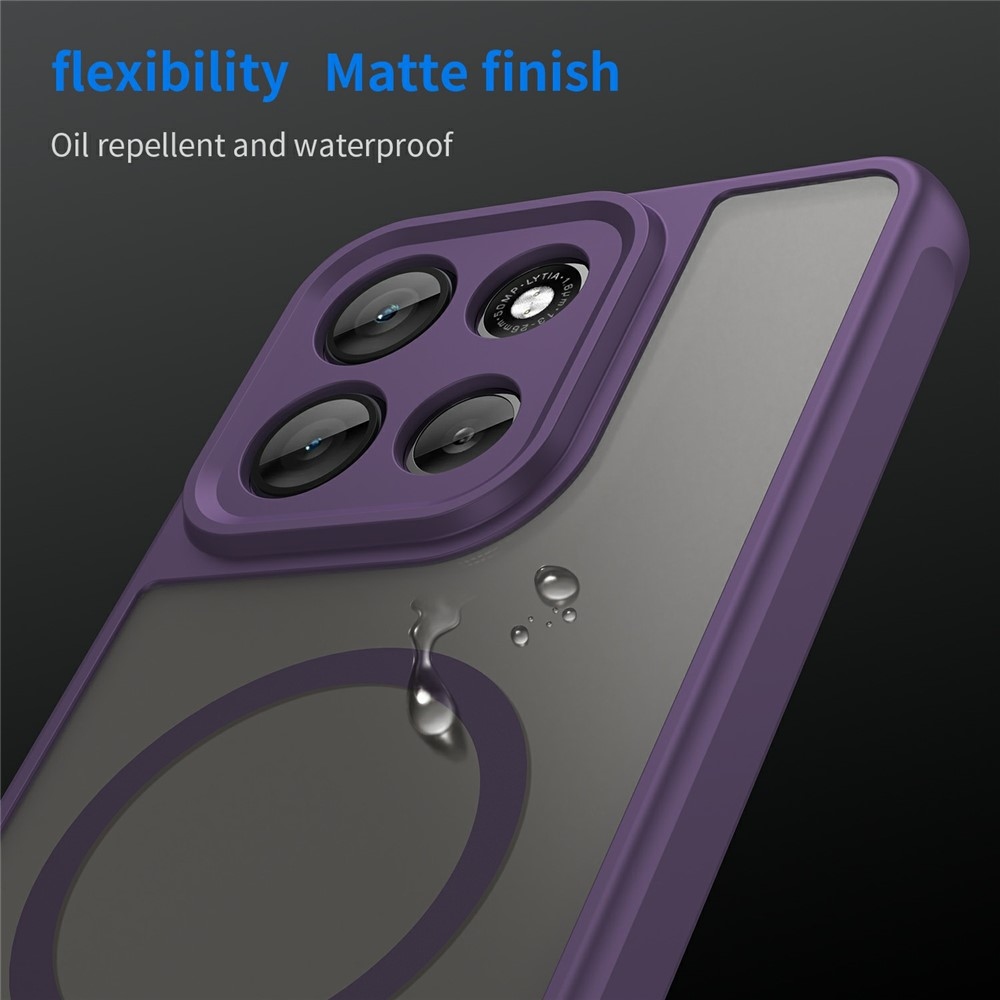 Case matný gélový obal s MagSafe na Motorola Moto G86 Power 5G - fialový