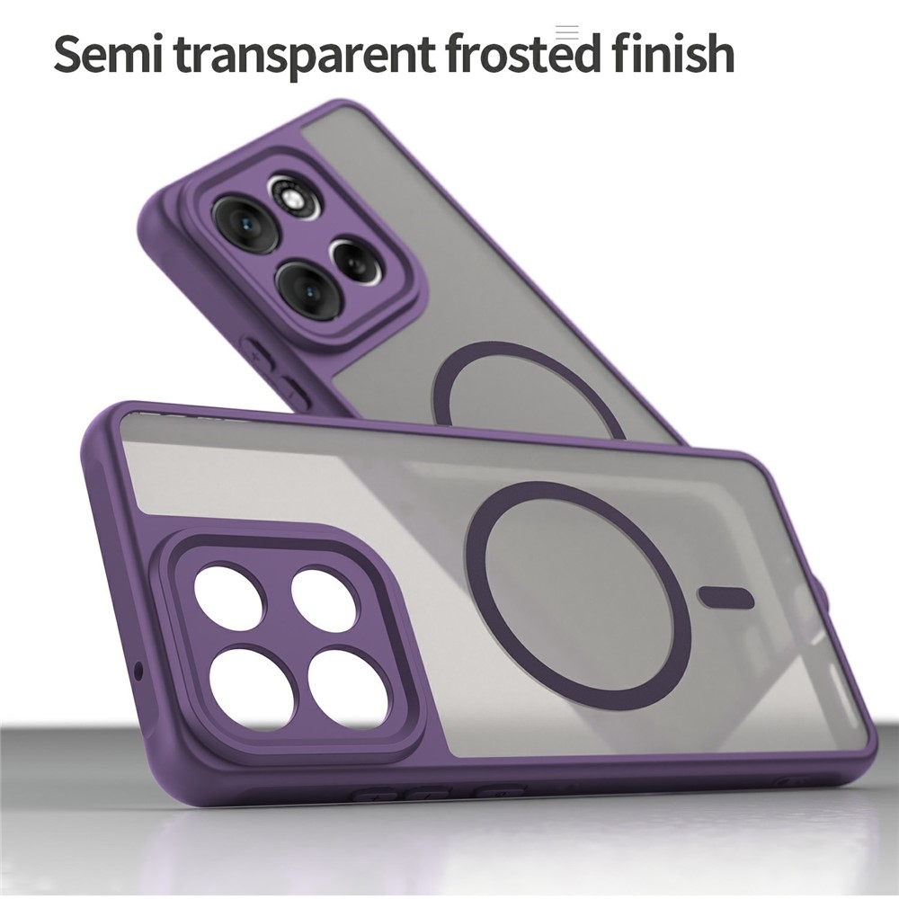 Case matný gélový obal s MagSafe na Motorola Moto G86 Power 5G - fialový