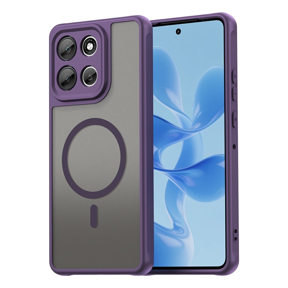 Case matný gélový obal s MagSafe na Motorola Moto G86 Power 5G - fialový