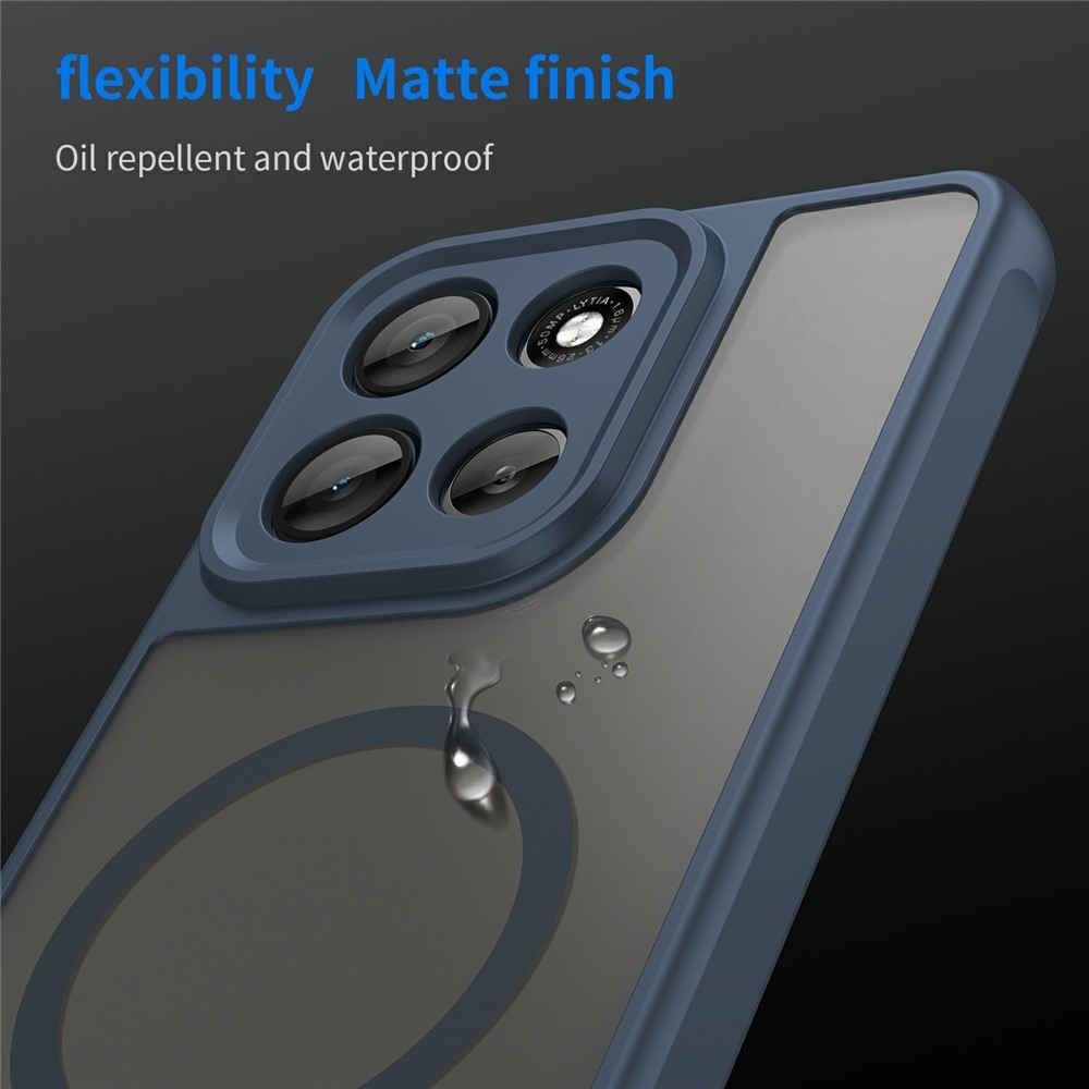 Case matný gélový obal s MagSafe na Motorola Moto G86 Power 5G - modrý
