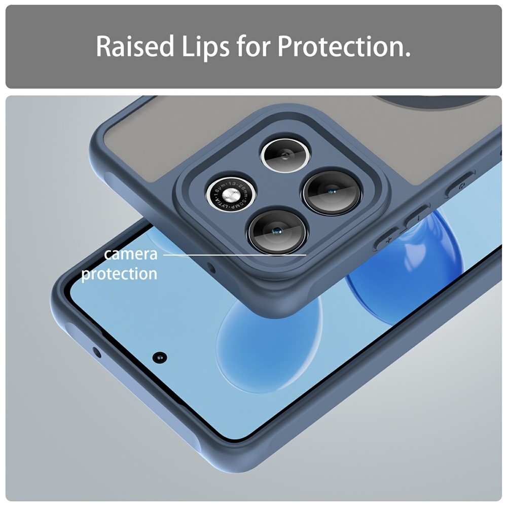 Case matný gélový obal s MagSafe na Motorola Moto G86 Power 5G - modrý