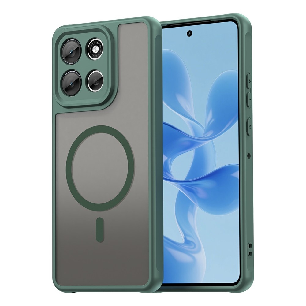 Case matný gélový obal s MagSafe na Motorola Moto G86 Power 5G - zelený