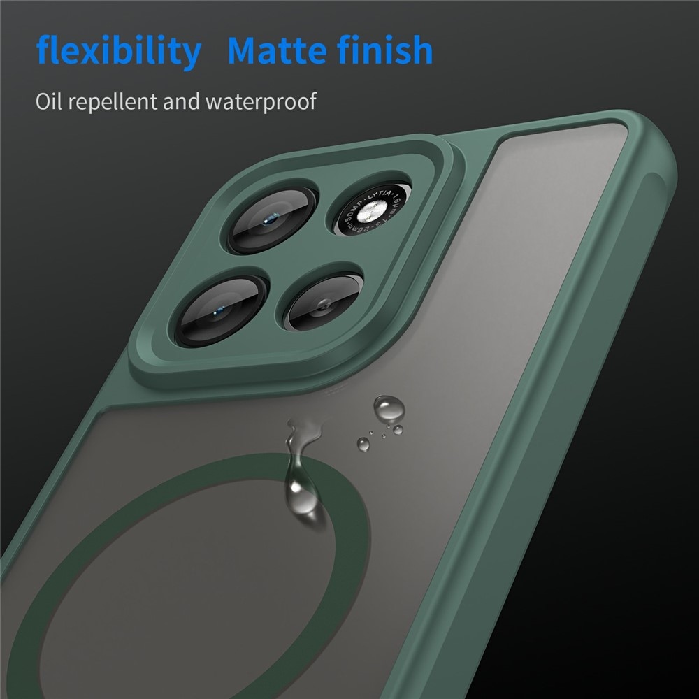 Case matný gélový obal s MagSafe na Motorola Moto G86 Power 5G - zelený