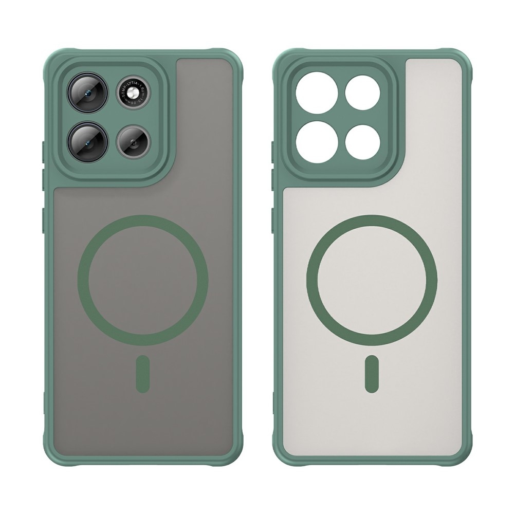 Case matný gélový obal s MagSafe na Motorola Moto G86 Power 5G - zelený