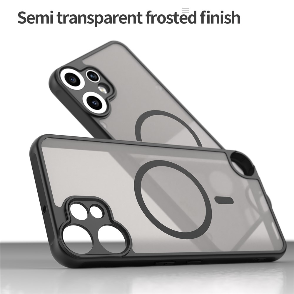 Case matný gélový obal s MagSafe na Nothing CMF Phone 2 Pro - čierny