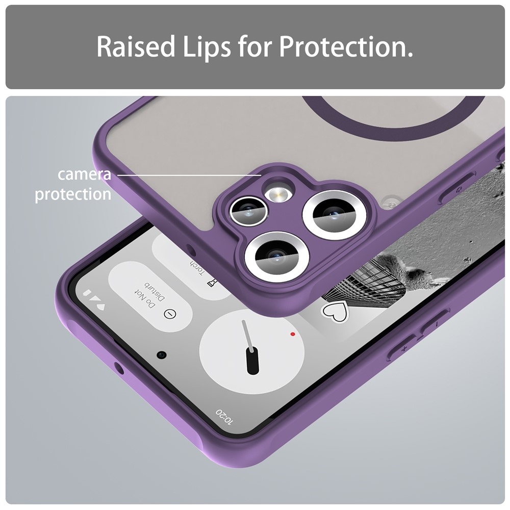 Case matný gélový obal s MagSafe na Nothing CMF Phone 2 Pro - fialový