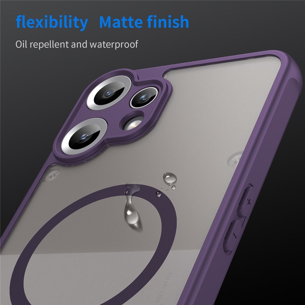 Case matný gélový obal s MagSafe na Nothing CMF Phone 2 Pro - fialový