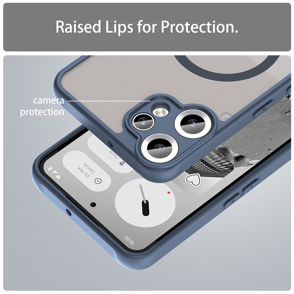 Case matný gélový obal s MagSafe na Nothing CMF Phone 2 Pro - modrý