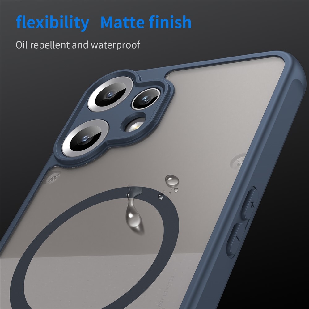 Case matný gélový obal s MagSafe na Nothing CMF Phone 2 Pro - modrý