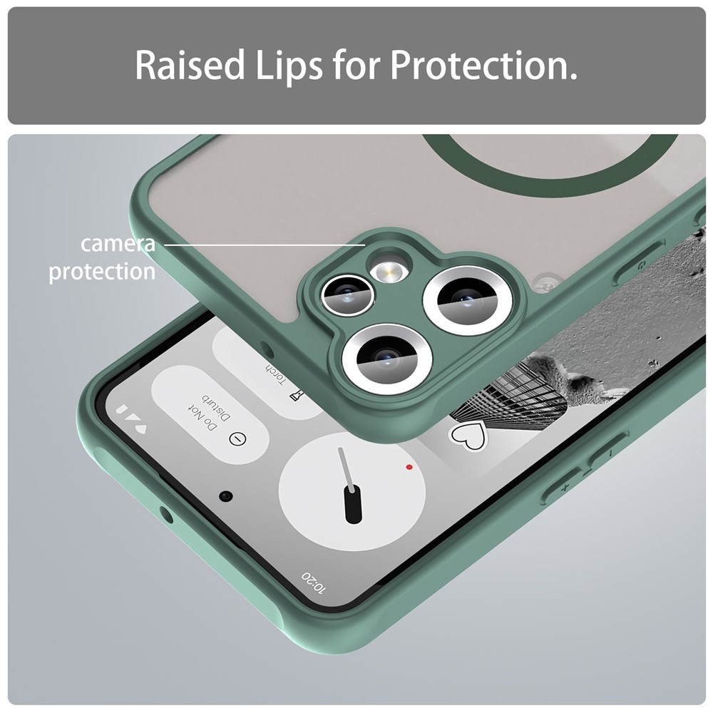 Case matný gélový obal s MagSafe na Nothing CMF Phone 2 Pro - zelený