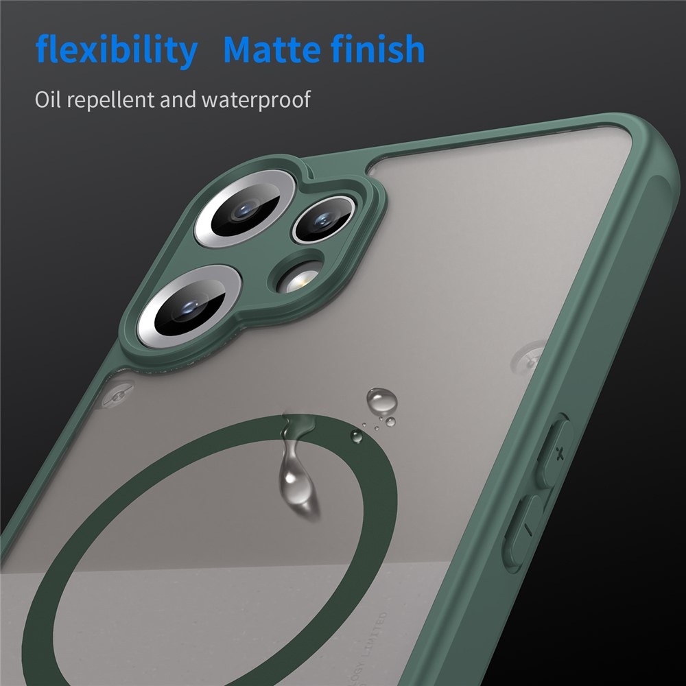 Case matný gélový obal s MagSafe na Nothing CMF Phone 2 Pro - zelený