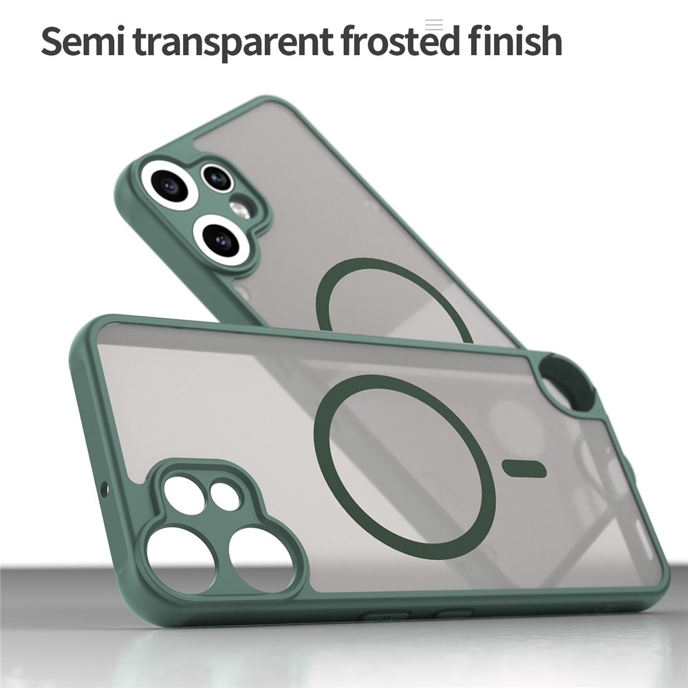 Case matný gélový obal s MagSafe na Nothing CMF Phone 2 Pro - zelený