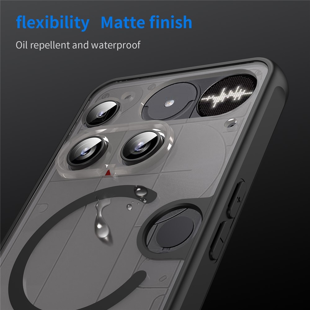 Case matný gélový obal s MagSafe na Nothing Phone (3) 5G - čierny