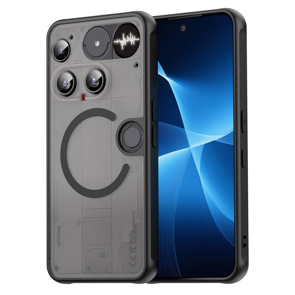 Case matný gélový obal s MagSafe na Nothing Phone (3) 5G - čierny