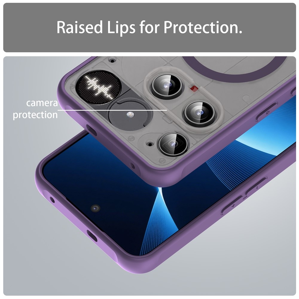 Case matný gélový obal s MagSafe na Nothing Phone (3) 5G - fialový