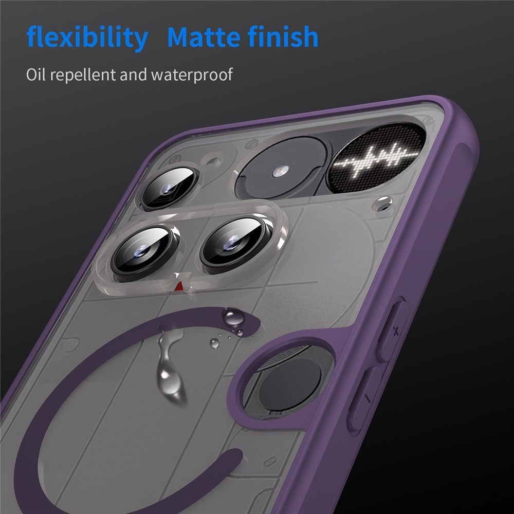 Case matný gélový obal s MagSafe na Nothing Phone (3) 5G - fialový