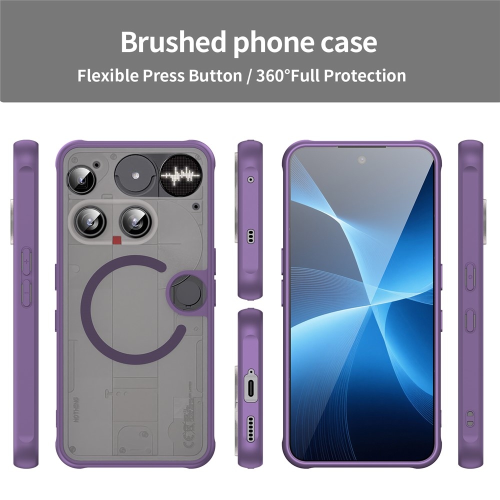 Case matný gélový obal s MagSafe na Nothing Phone (3) 5G - fialový