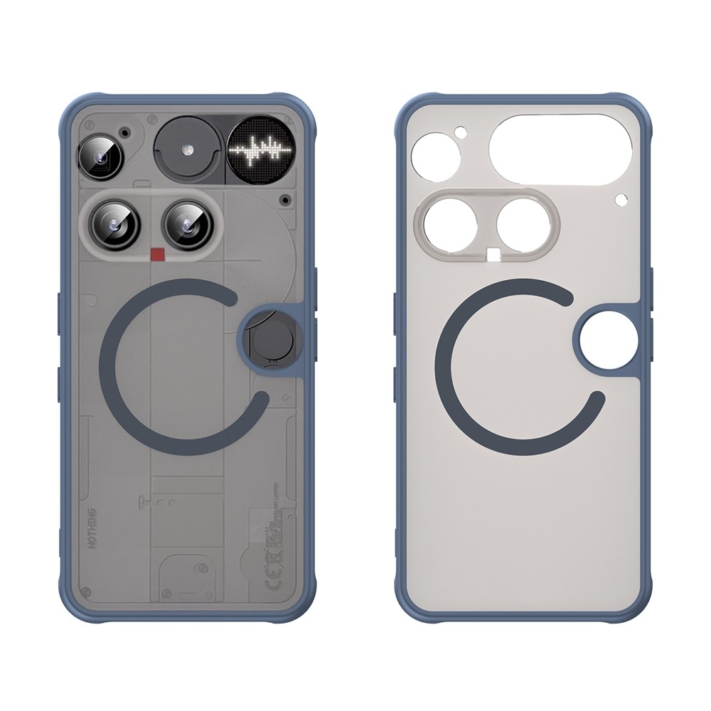 Case matný gélový obal s MagSafe na Nothing Phone (3) 5G - modrý