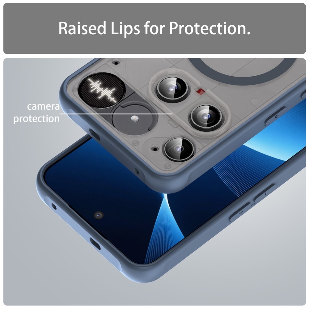 Case matný gélový obal s MagSafe na Nothing Phone (3) 5G - modrý