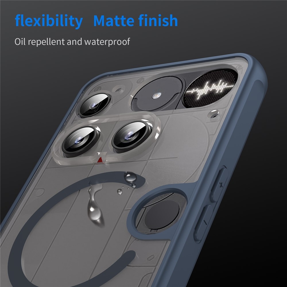 Case matný gélový obal s MagSafe na Nothing Phone (3) 5G - modrý
