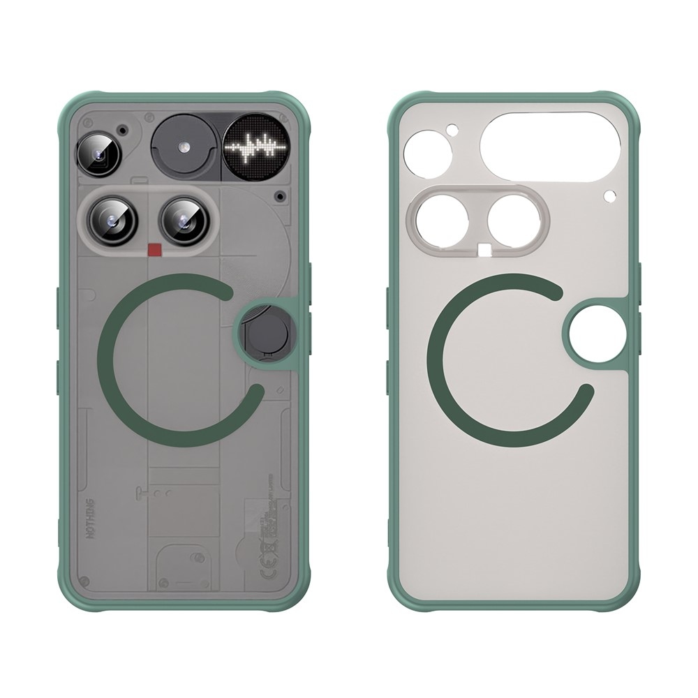 Case matný gélový obal s MagSafe na Nothing Phone (3) 5G - zelený