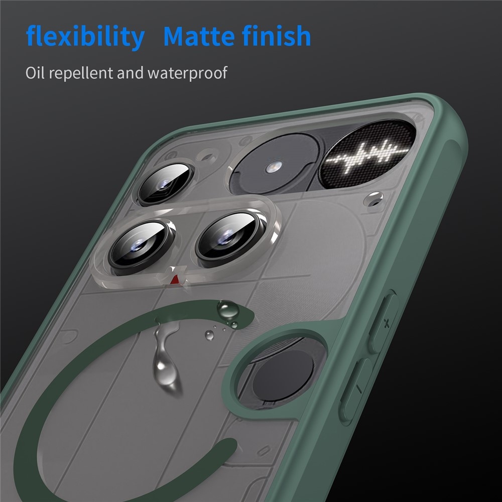 Case matný gélový obal s MagSafe na Nothing Phone (3) 5G - zelený