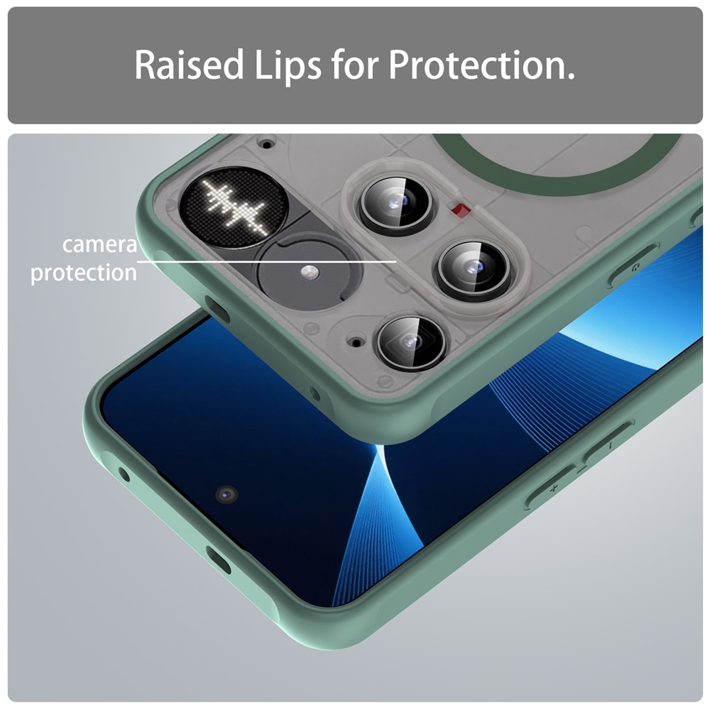 Case matný gélový obal s MagSafe na Nothing Phone (3) 5G - zelený