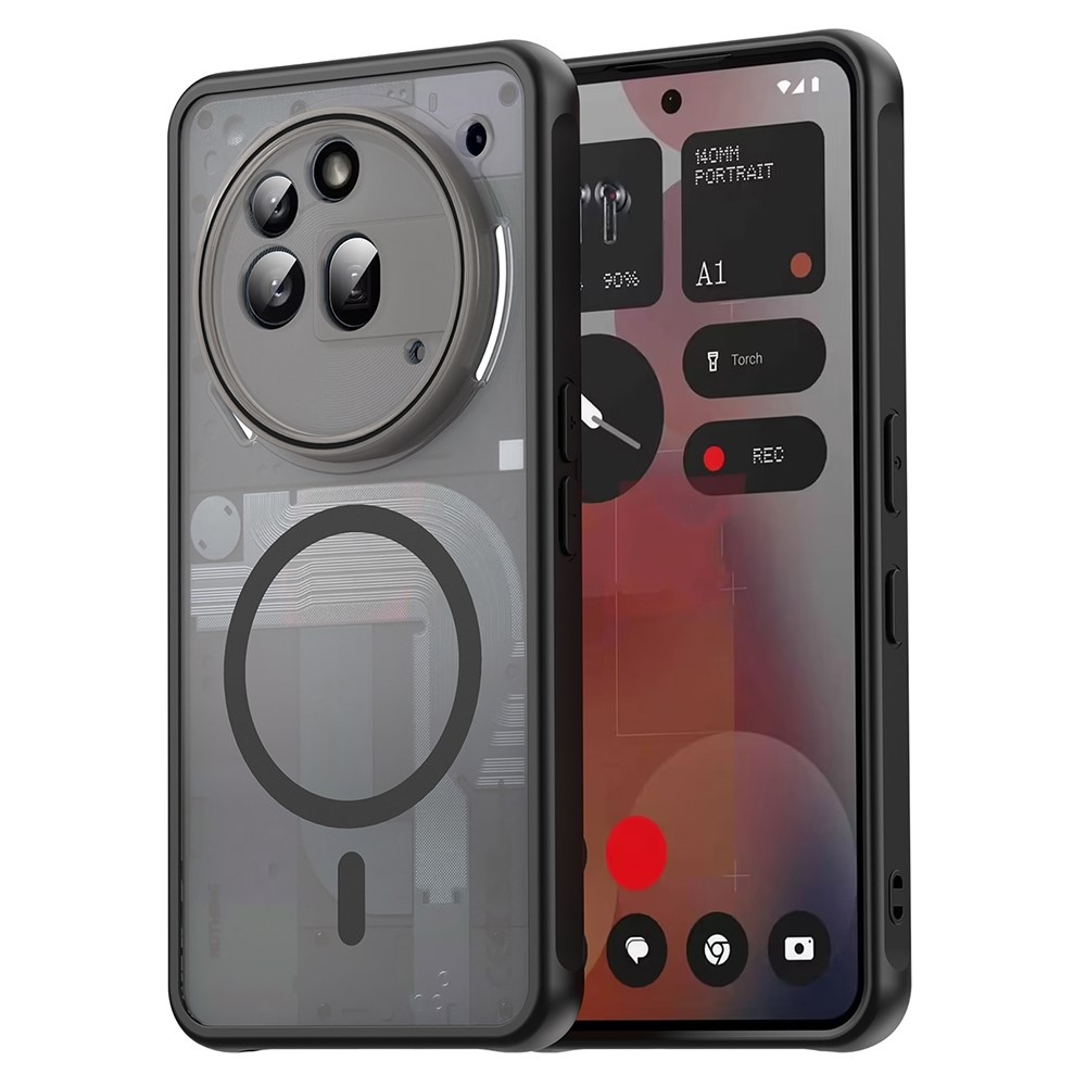 Case matný gélový obal s MagSafe na Nothing Phone (3a) Pro - čierny