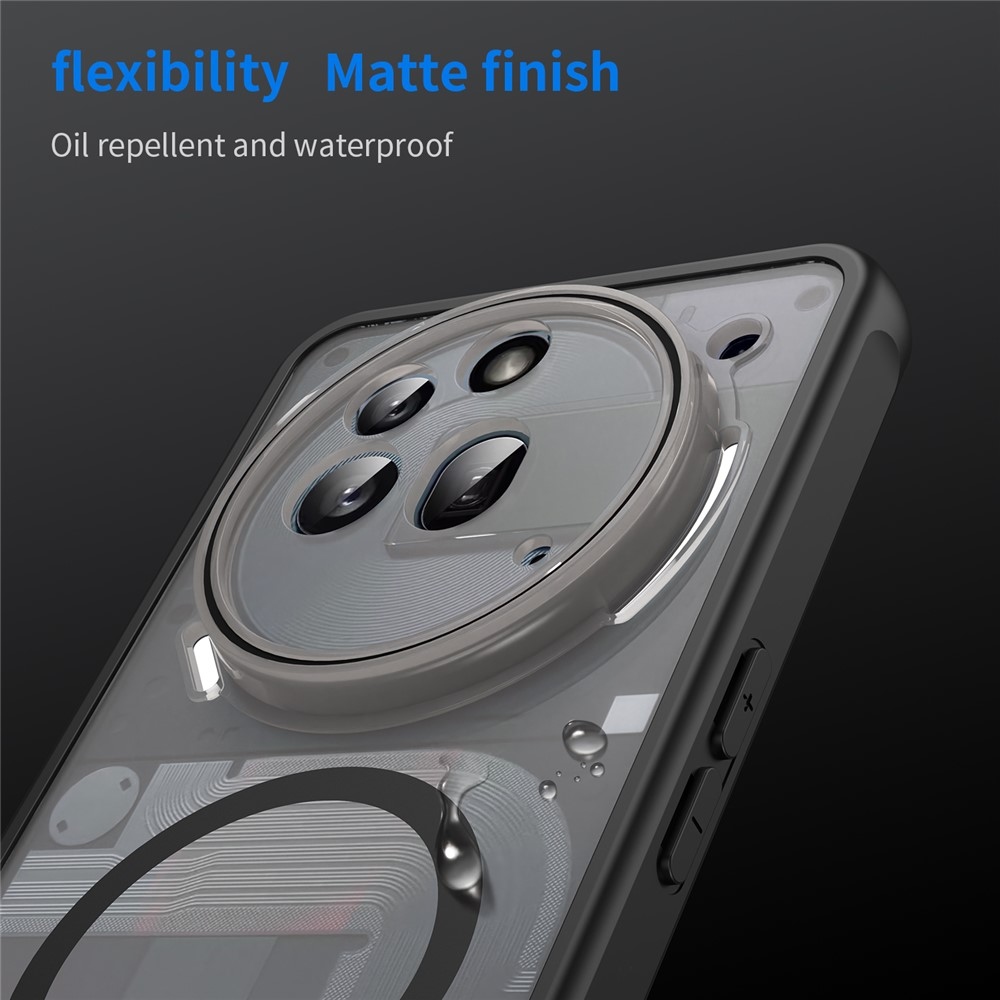 Case matný gélový obal s MagSafe na Nothing Phone (3a) Pro - čierny