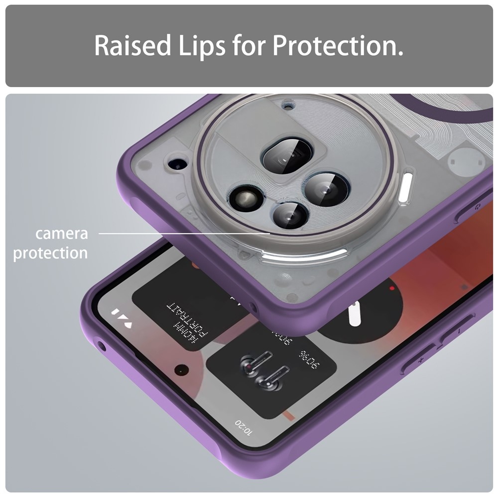 Case matný gélový obal s MagSafe na Nothing Phone (3a) Pro - fialový
