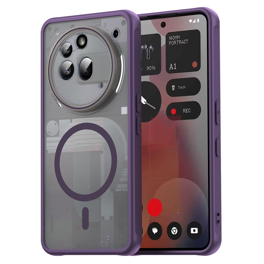 Case matný gélový obal s MagSafe na Nothing Phone (3a) Pro - fialový