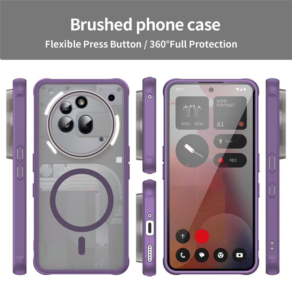 Case matný gélový obal s MagSafe na Nothing Phone (3a) Pro - fialový