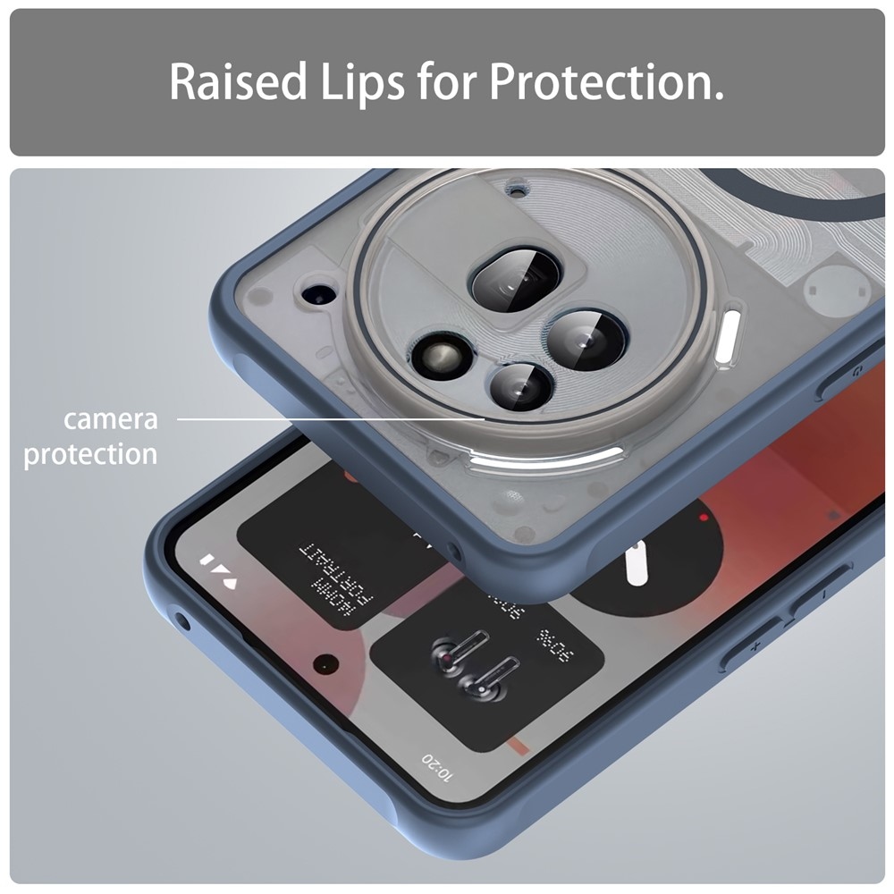 Case matný gélový obal s MagSafe na Nothing Phone (3a) Pro - modrý