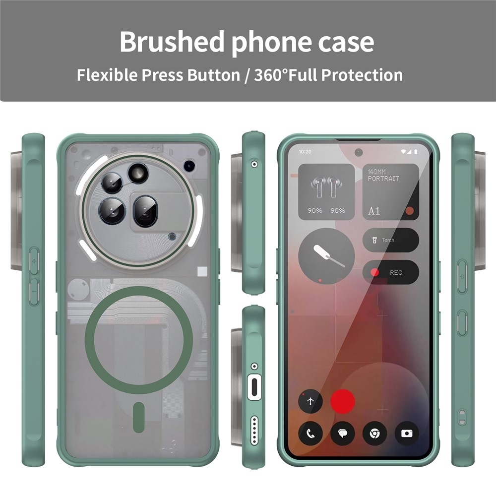 Case matný gélový obal s MagSafe na Nothing Phone (3a) Pro - zelený