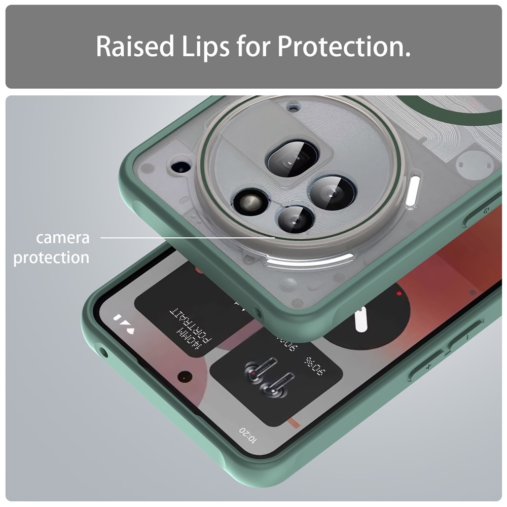 Case matný gélový obal s MagSafe na Nothing Phone (3a) Pro - zelený