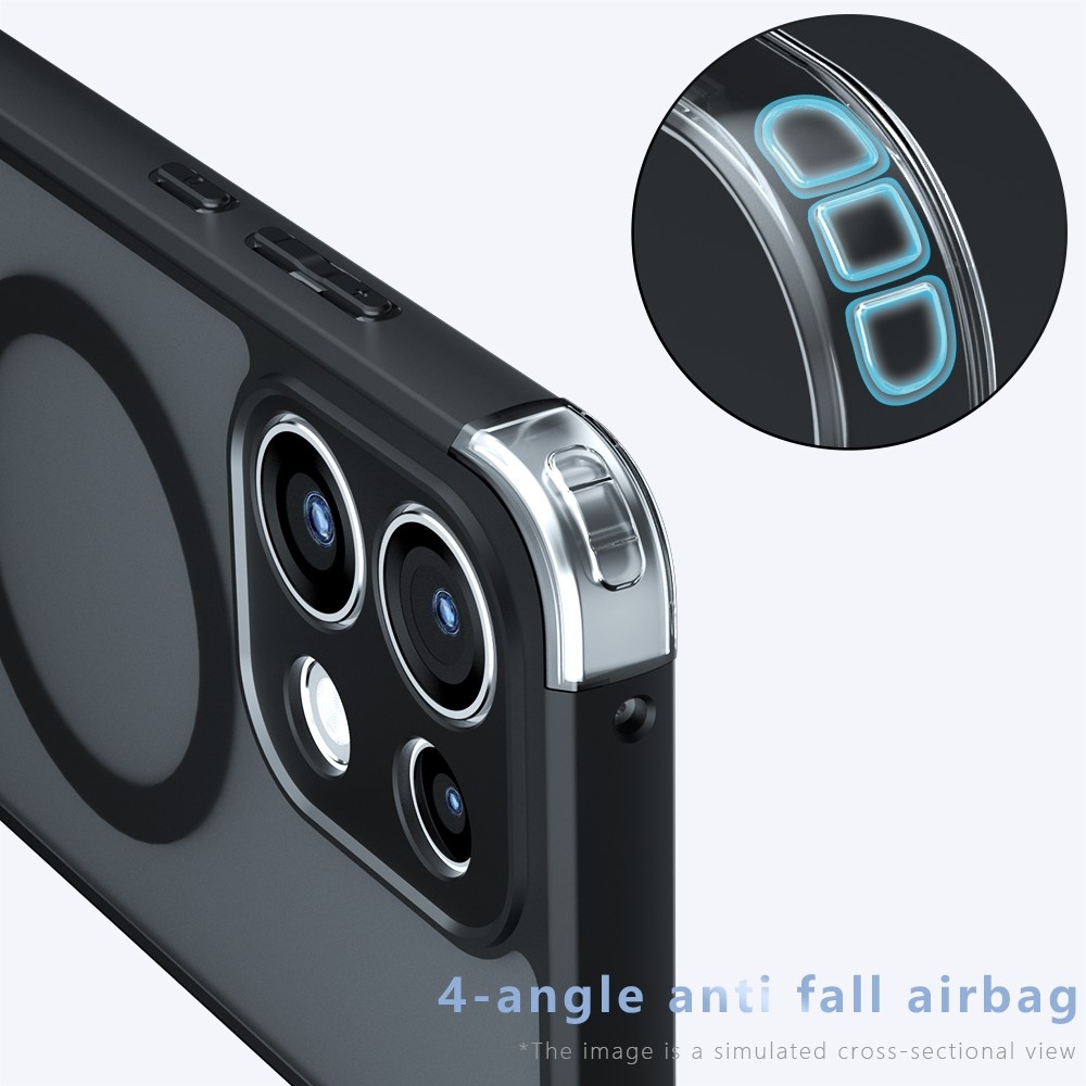 Case matný gélový obal s MagSafe na Oppo Reno 16 FS 5G - čierny