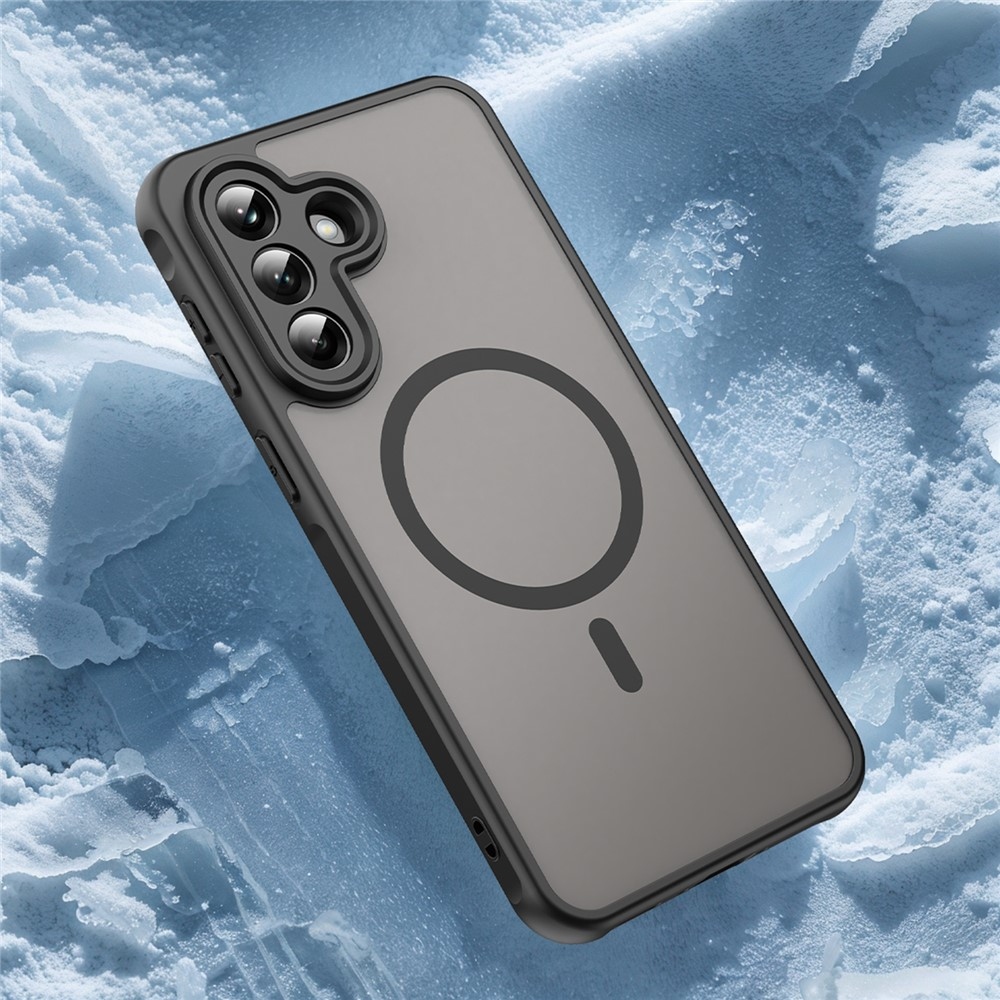 Case matný gélový obal s MagSafe na Samsung Galaxy A37 5G - čierny