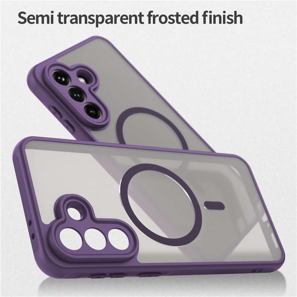 Case matný gélový obal s MagSafe na Samsung Galaxy A37 5G - fialový