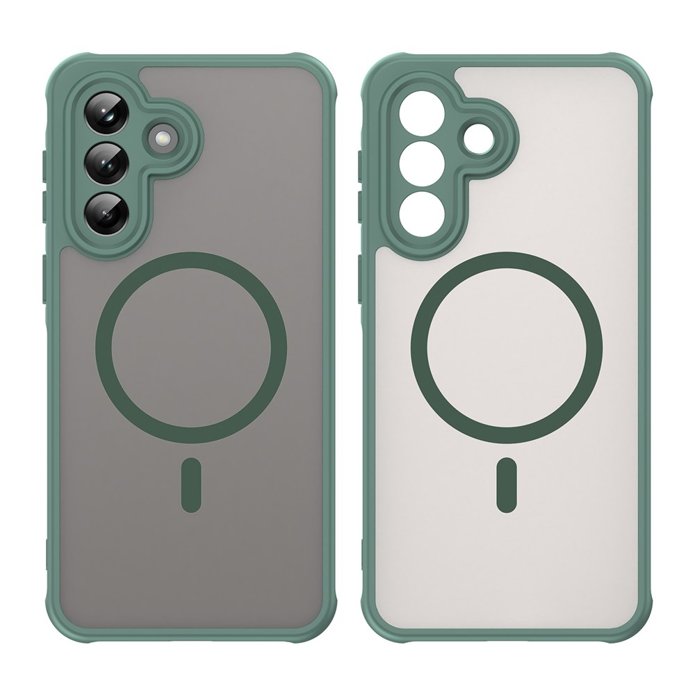 Case matný gélový obal s MagSafe na Samsung Galaxy A37 5G - zelený