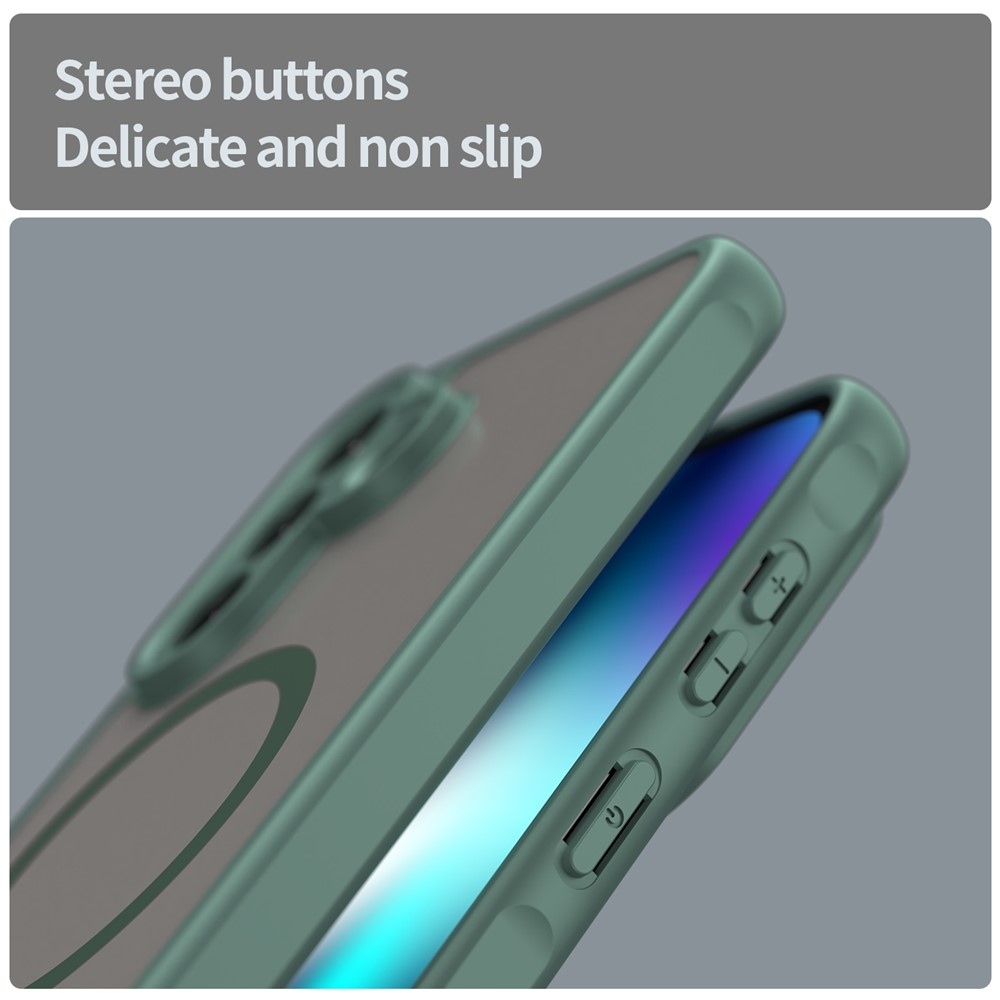 Case matný gélový obal s MagSafe na Samsung Galaxy A37 5G - zelený