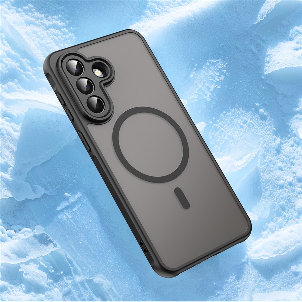 Case matný gélový obal s MagSafe na Samsung Galaxy A57 5G - čierny